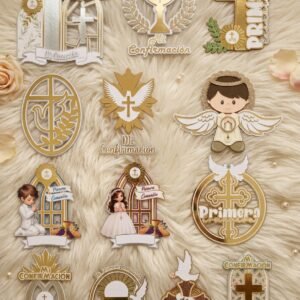 12 diseños Cake Toppers Religiosos